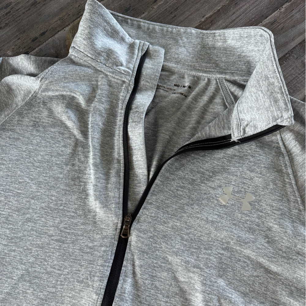 Under Armour Women's Gray Quarter-Zip Top - Picture 2 of 5